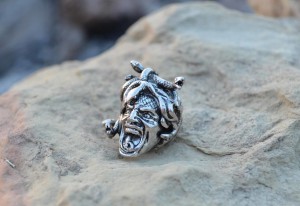 Medusa Paracord Bead Silver