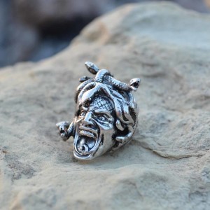 Medusa Paracord Bead Silver